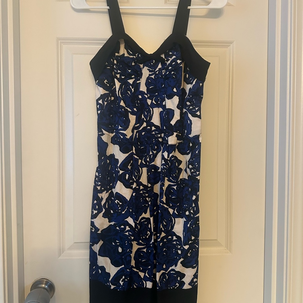 Richard Chai for Target Blue and Black Floral Mini Dress